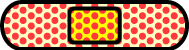 Original pop-art bandage emblem